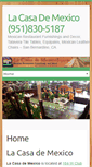 Mobile Screenshot of lacasademexico.com