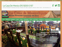 Tablet Screenshot of lacasademexico.com